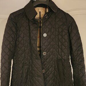 **SOLD** Burberry Brit Black Quilted Jacket S/P